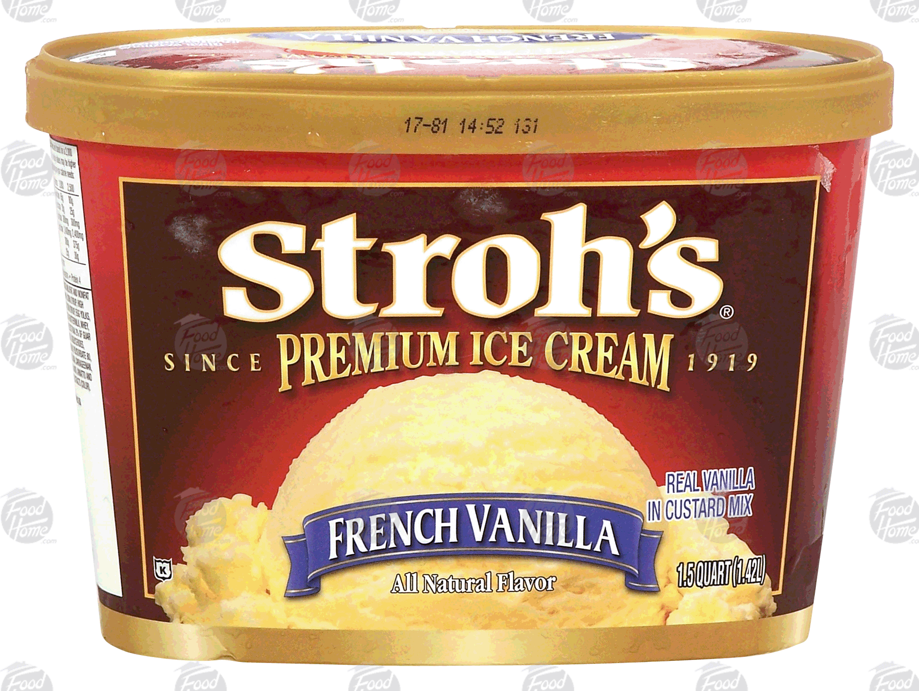 Stroh's Premium french vanilla ice cream Full-Size Picture